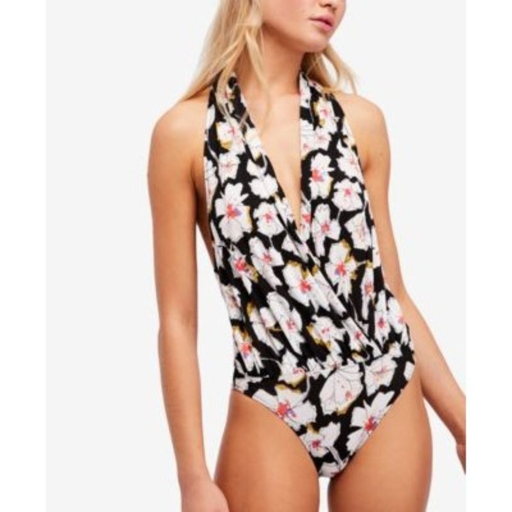 Free People Faux-Wrap Bodysuit